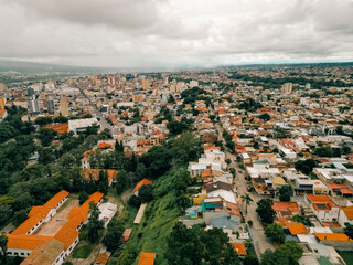 aerial view of San Salvador de Jujuy, argentina