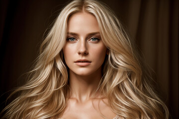 Fototapeta premium Beautiful girl with natural look