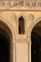 Decorative elements of Mosque of Ibn Tulun - one of the oldest Egypt mosques