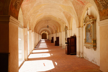 Fototapeta premium 21 04 23; Swieta Lipka Colorful Polychromy in the Holy Sanctuary of St. Mary Basillica dedicated to Blessed Virgin Mary Swieta Lipka. Poland