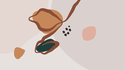 Beige Abstract Background In Minimal Trendy Style