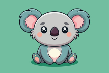 cartoon cute-koala vector 