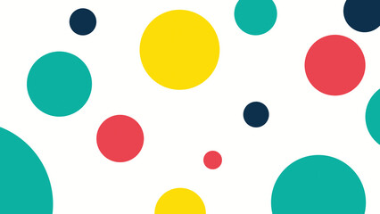 Seamless Multicolored Polka Dot Texture Background