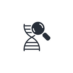 dna icon. vector.Editable stroke.linear style sign for use web design,logo.Symbol illustration.