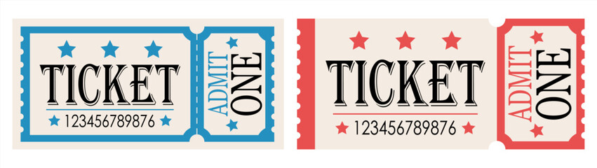 Ticket - stock vector.