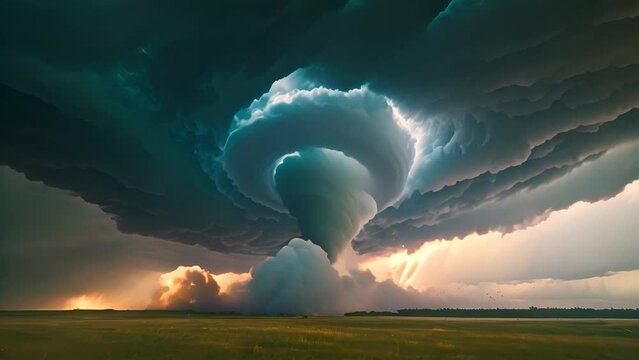 Supercell Thunderstorm over Plains