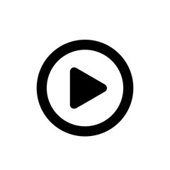 Play media button graphic icon symbol