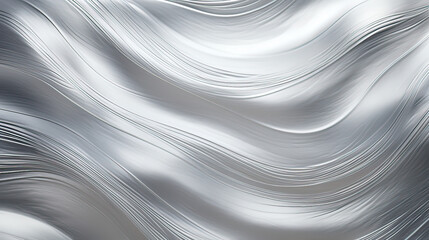The richness and depth of a silver metal texture background, a touch of metallic sophistication Ai Generative