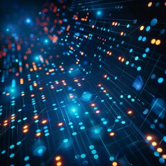 Obraz premium A colorful abstract background with lots of flashing lights