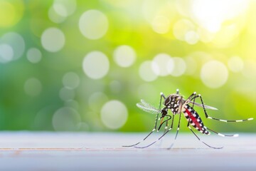 Aedes aegypti mosquito, Dengue, zika and chikungunya