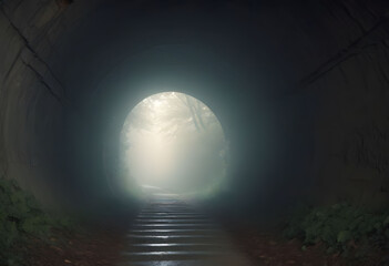 light at the end of tunnel - obrazy, fototapety, plakaty