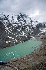 The Pasterze glacier with Grossglockner mountains massif - 753284305