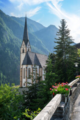 Saint Vincent Church in Heiligenblut town - 753284373