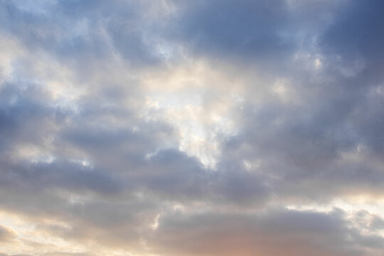 sky with clouds,Cumulus sunset clouds with sun setting down, sky with clouds, background image
