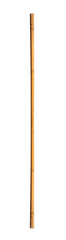 Vertical long wooden stick on isolated transparent background