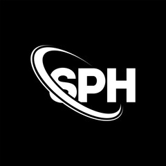 SPH logo. SPH letter. SPH letter logo design. Initials SPH logo linked with circle and uppercase monogram logo. SPH typography for technology, business and real estate brand.