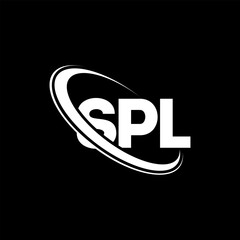 SPL logo. SPL letter. SPL letter logo design. Initials SPL logo linked with circle and uppercase monogram logo. SPL typography for technology, business and real estate brand.