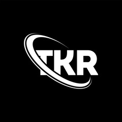 TKR logo. TKR letter. TKR letter logo design. Initials TKR logo linked with circle and uppercase monogram logo. TKR typography for technology, business and real estate brand.