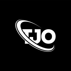 TJO logo. TJO letter. TJO letter logo design. Initials TJO logo linked with circle and uppercase monogram logo. TJO typography for technology, business and real estate brand.