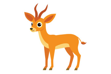 deer cartoon isolated with illustration
