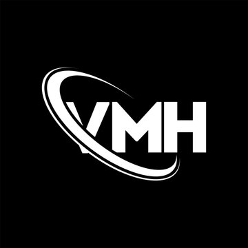 VMH logo. VMH letter. VMH letter logo design. Initials VMH logo linked with circle and uppercase monogram logo. VMH typography for technology, business and real estate brand.