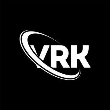 VRK logo. VRK letter. VRK letter logo design. Initials VRK logo linked with circle and uppercase monogram logo. VRK typography for technology, business and real estate brand.