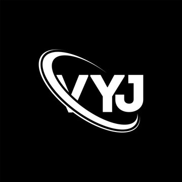 VYJ logo. VYJ letter. VYJ letter logo design. Initials VYJ logo linked with circle and uppercase monogram logo. VYJ typography for technology, business and real estate brand.