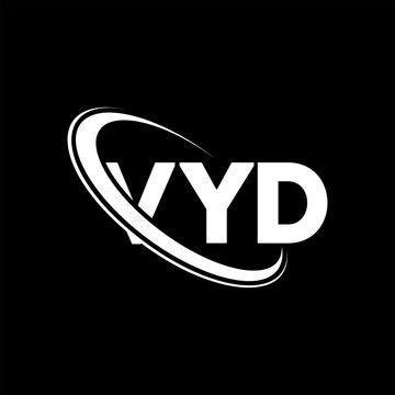 VYD logo. VYD letter. VYD letter logo design. Initials VYD logo linked with circle and uppercase monogram logo. VYD typography for technology, business and real estate brand.
