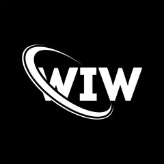 WIW logo. WIW letter. WIW letter logo design. Initials WIW logo linked with circle and uppercase monogram logo. WIW typography for technology, business and real estate brand.