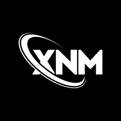 XNM logo. XNM letter. XNM letter logo design. Initials XNM logo linked with circle and uppercase monogram logo. XNM typography for technology, business and real estate brand.