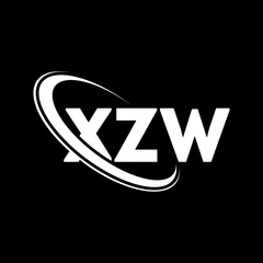 XZW logo. XZW letter. XZW letter logo design. Initials XZW logo linked with circle and uppercase monogram logo. XZW typography for technology, business and real estate brand.