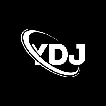 YDJ logo. YDJ letter. YDJ letter logo design. Initials YDJ logo linked with circle and uppercase monogram logo. YDJ typography for technology, business and real estate brand.