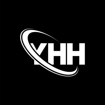 YHH logo. YHH letter. YHH letter logo design. Initials YHH logo linked with circle and uppercase monogram logo. YHH typography for technology, business and real estate brand.