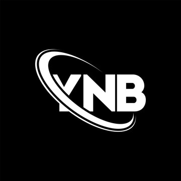 YNB logo. YNB letter. YNB letter logo design. Initials YNB logo linked with circle and uppercase monogram logo. YNB typography for technology, business and real estate brand.