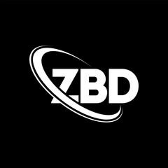 ZBD logo. ZBD letter. ZBD letter logo design. Intitials ZBD logo linked with circle and uppercase monogram logo. ZBD typography for technology, business and real estate brand.