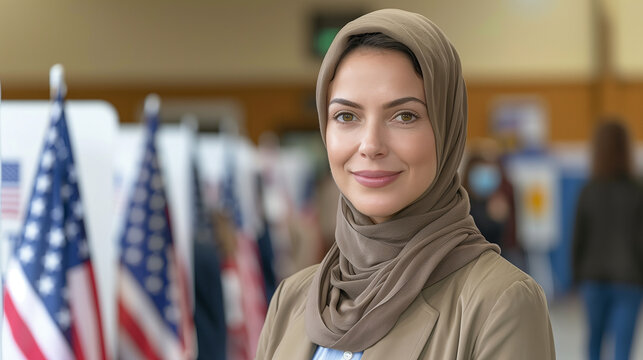 Electoral privilege: Muslim woman contributes to democracy at the polling booth