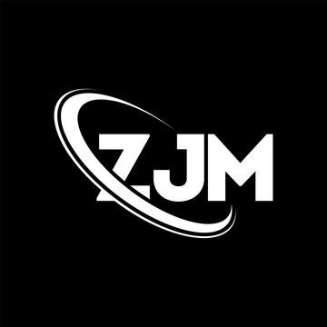 ZJM logo. ZJM letter. ZJM letter logo design. Initials ZJM logo linked with circle and uppercase monogram logo. ZJM typography for technology, business and real estate brand.
