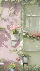  background with floral pattern