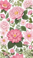 Fototapeten  background with floral pattern © CreativeVirginia