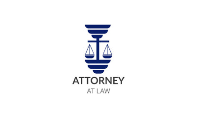 A sleek and professional logo design with a graphic representation of a judge's gavel, symbolizing authority and decisiveness in legal matters.
