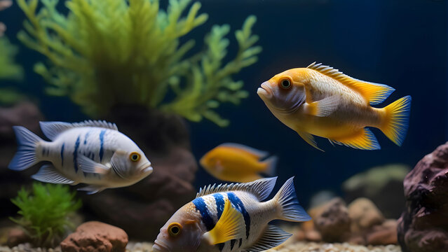 Stunning African Lake Malawi Cichlids