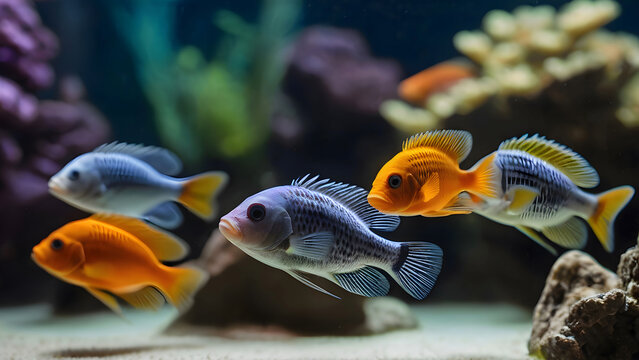 Stunning African Lake Malawi Cichlids