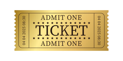 Gold VIP ticket or golden pass