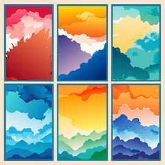 Fototapeta premium Abstract Watercolor Backgrounds 