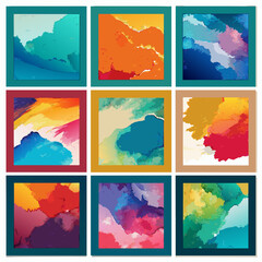 Abstract Watercolor Backgrounds	
