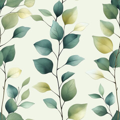 leaf frameless pattern to enlarge and use as graphic element like background, tiles, ai generated
