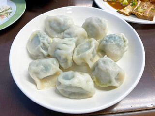 Fototapeta na wymiar Steamed dumplings, Taiwan food style
