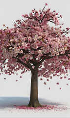 Cherry blossom on a light background