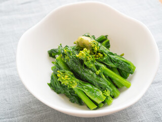 菜の花の酢味噌和え