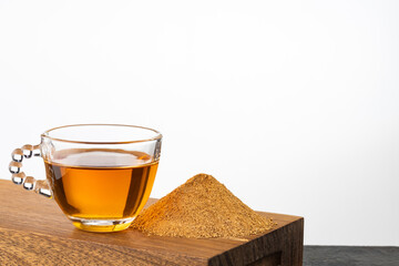 Organic licorice powder and stems - Glycyrrhiza glabra.